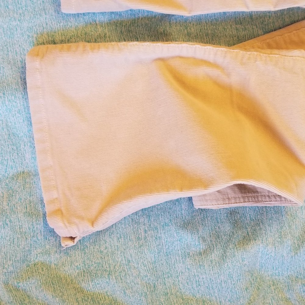 Abercrombie Cream Corduroy Jeans Stretch 12S Bell - Picture 8 of 14